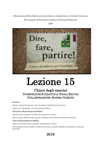 Lezione 15 - Cursos de Extensão da USP