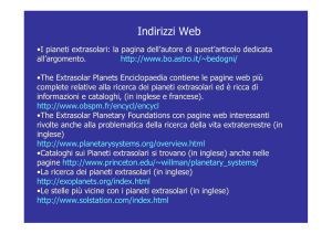 Indirizzi Web - Osservatorio Astronomico di Bologna