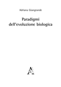 Paradigmi dell`evoluzione biologica