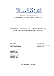 Cattedra di Diritto Penale della Pubblica Amministrazione