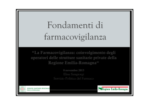 Fondamenti di farmacovigilanza - Salute Emilia-Romagna