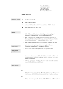 Creazione guidata Curriculum