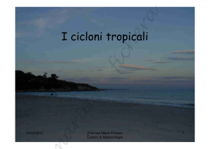 I cicloni tropicali