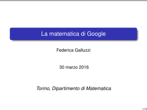 La matematica di Google