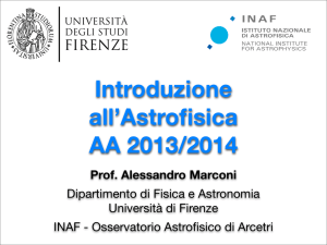 Prof. Alessandro Marconi Dipartimento di Fisica e Astronomia