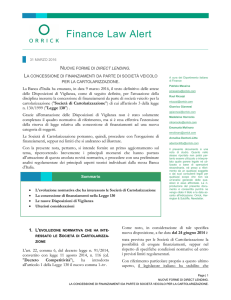 Finance Law Alert