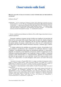 1 di Monica Rosini** 1. Alcune considerazioni preliminari sul diritto