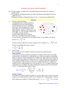 Problemi sul calcolo delle Probabilità