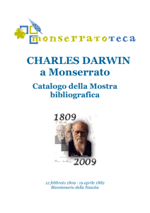 CHARLES DARWIN a Monserrato