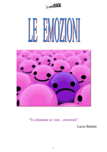 “Tu chiamale se vuoi…emozioni” Lucio Battisti