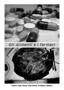 Inserto alimenti e farmaci