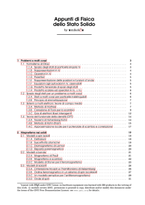 Appunti di Fisica dello Stato Solido