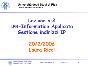 Lezione 20/02/2006