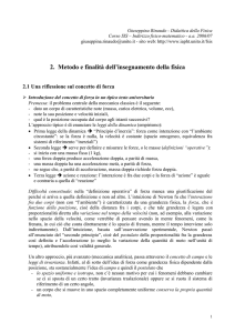 2. Metodo e finalità dell`insegnamento della fisica - I@PhT