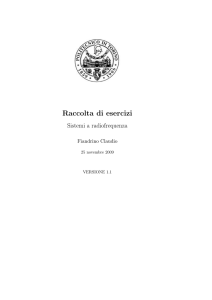 Raccolta di esercizi - Fiandrino Claudio