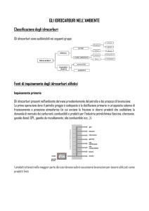 gli idrocarburi nell`ambiente
