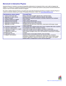 Benvenuti in Interactive Physics