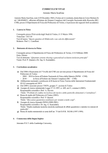 Curriculum file - DISAT Department of Applied Science and