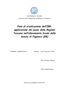 Piani di eradicazione dell`IBR: applicazione del piano