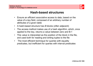 Hash-based structures