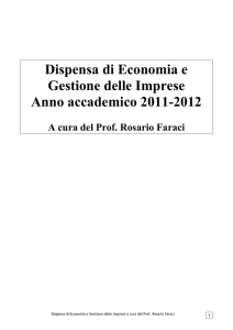 Dispensa EGI 2011-2012 - Economia e Gestione delle Imprese