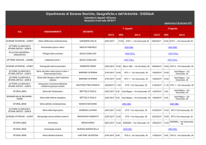 Calendario appelli d`esame sessione invernale 2016