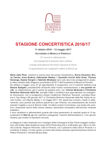 stagione concertistica 2016/17 - Accademia di Musica di Pinerolo