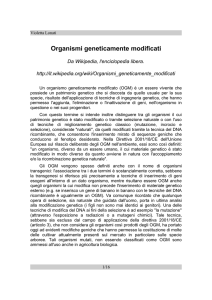 Organismi geneticamente modificati