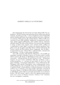 Alberto Grilli e lo stoicismo
