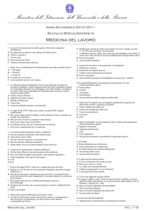 Medicina_del_lavoro - Scuole di Specializzazione in Medicina