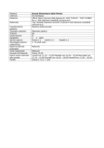 Scheda Palestra Scuola Elementare della Pianta
