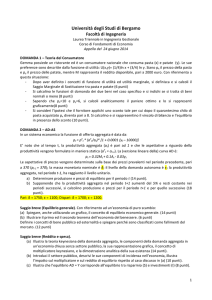 Appello - Università degli studi di Bergamo