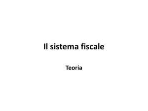 11_il sistema fiscale - Scuola di Giurisprudenza