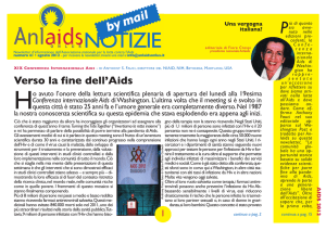 Verso la fine dell`Aids