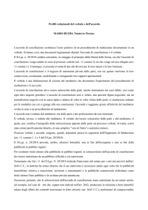 Profili redazionali del verbale e dell`accordo MARIO BUZIO, Notaio