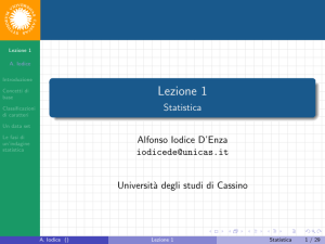 Lezione 1 - Statistica