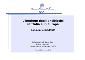 Consumo di antibiotici in Italia