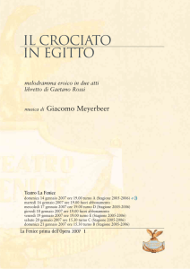 Documenti di Meyerbeer nell`Archivio storico del Teatro la Fenice