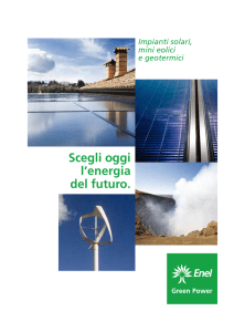 Scegli oggi l`energia del futuro. - Elteknica Impianti fotovoltaici