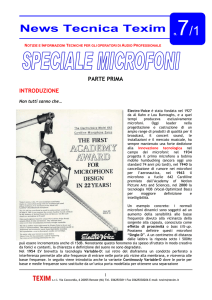 Pubblicazione Tecnica n.7 Speciale Microfoni – Parte I