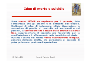 Gadaldi - Corso AS Disturbi Depressivi 2 - 25.10.2012
