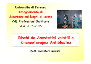Microsoft PowerPoint - 4.2 Anestetici volatili e Chemioterapici