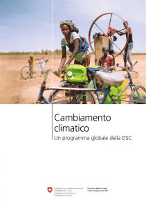 Cambiamento climatico - un programma globale della DSC