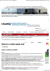 Giorno e notte week end - Firenze - Repubblica.it