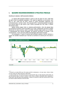 Quadro macroeconomico e politica fiscale