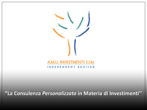 Presentazione di PowerPoint - A.M.U. INVESTMENTS S.I.M. S.p.A.