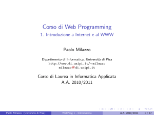 Corso di Web Programming - 1. Introduzione a - Persone