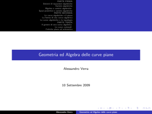 Introduzione alle curve algebriche piane