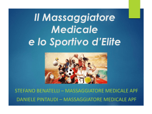 Il Massaggiatore Medicale e lo Sportivo d`Elite - OdA-MM