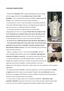 Il Santo Padre, Benedetto XVI, a seguito delle dimissioni di mons
